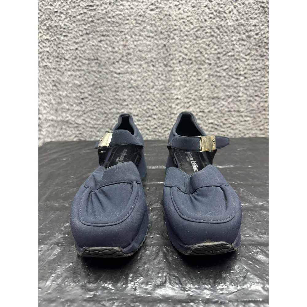 Stephane Kelian Paris Chunky Platform Mary Jane Shoes Navy Womens Size 8.5 US - Picture 2 of 12
